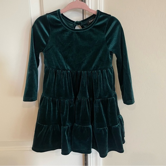 Zunie Other - Nordstrom Rack Zunie Green Velour Dress